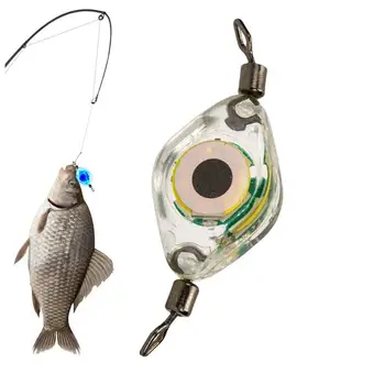 Светодиодные рыболовные приманки в форме глаза, рыболовный фонарь, погружающийся в воду, мигающий стробоскоп, Светодиодная подсветка приманки для креветок