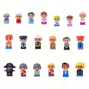 Семейный персонаж, строительный блок, фигурки героев, городская принцесса, полицейские, аксессуары, игрушки, кукла, детский интеллект, Подарки для детей