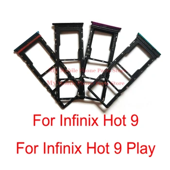Слот Для Держателя Лотка Sim-карты Для Infinix Hot 9 X655 Слот Для Держателя Sim-карты Адаптер для Считывания Лотка Для Infinix Hot 9 Play X680 Запчасти