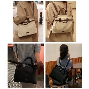 Стильный рюкзак на молнии, женская сумка через плечо большой емкости, универсальная для учебы, работы, покупок и путешествий.