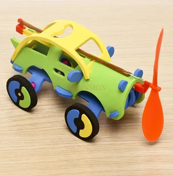 Студенческий научный эксперимент резиновая лента силовой автомобиль технология diy изобретение малого производства материал детской ручной работы