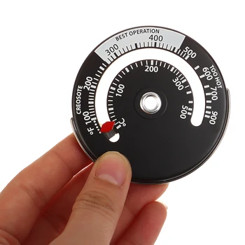 Термометр для дровяного камина, термометр для верхней части духовки, магнитный измеритель дымохода для хранения дров/ гранул