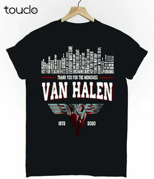 Футболка Eddie Van Halen Rip Tribute Gear Thank For The Classi Обычного размера S-3Xl На заказ Aldult Teen Унисекс С Цифровой печатью