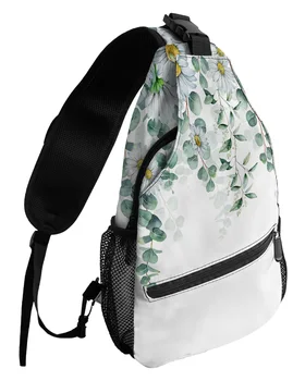 Эвкалипт Американское Идиллическое растение Маргаритки, сумки-сундуки для женщин и мужчин, водонепроницаемые сумки-мессенджеры, спортивная сумка через плечо на одно плечо