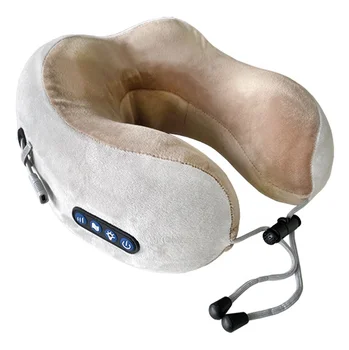 Электрическая мини-подушка для массажа шеи шиацу, вибрирующая подушка для обогрева автомобилей и дома, U-образная Массажная подушка