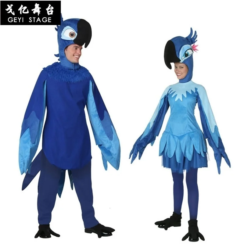 Настоящие дети Любят роскошный детский костюм Rio Jewel на Хэллоуин, косплей для девочек Bule Parrot, необычные переодевания