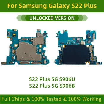 100% Разблокированная Материнская Плата S22plus 5G S906U Для Samsung Galaxy S22 Plus 5G S906B Logic Board С Полным Тестированием Чипов