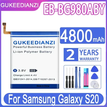 GUKEEDIANZI EB-BG980ABY Аккумулятор емкостью 4800 мАч для Samsung Galaxy S20 S 20 Smartphone Batteria + Инструменты