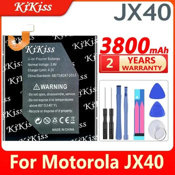 KiKiss 3800 мАч Батарея JX40 Телефон Батарея Для Motorola Moto JX40 X5 Батареи Для Мобильных Телефонов + Подарочные Инструменты