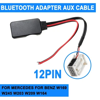 Для Benz W169 W245 W203 W209 W164 12Pin Автомобильный Bluetooth Адаптер Беспроводной Радио Стерео Aux Кабель Для Mercedes для iPhone Для iPad