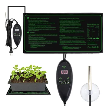 Нагревательные маты для рассады Водонепроницаемая грелка с регулятором температуры Ковер для гидропонного проращивания семян растений