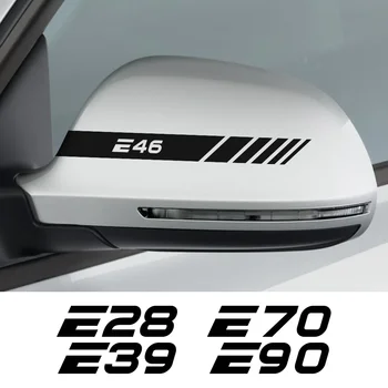 Наклейка На Зеркало заднего Вида Автомобиля Виниловая Пленка Наклейка Аксессуары Для BMW E46 E39 E28 E30 E34 E36 E53 E60 E61 E62 E70 E87 E90 E91 E92 E93