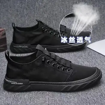 Парусиновая мужская обувь 2024 года, удобные универсальные кроссовки, Тканевая обувь Old Beijing, дышащие тканевые повседневные спортивные лоферы на плоской подошве